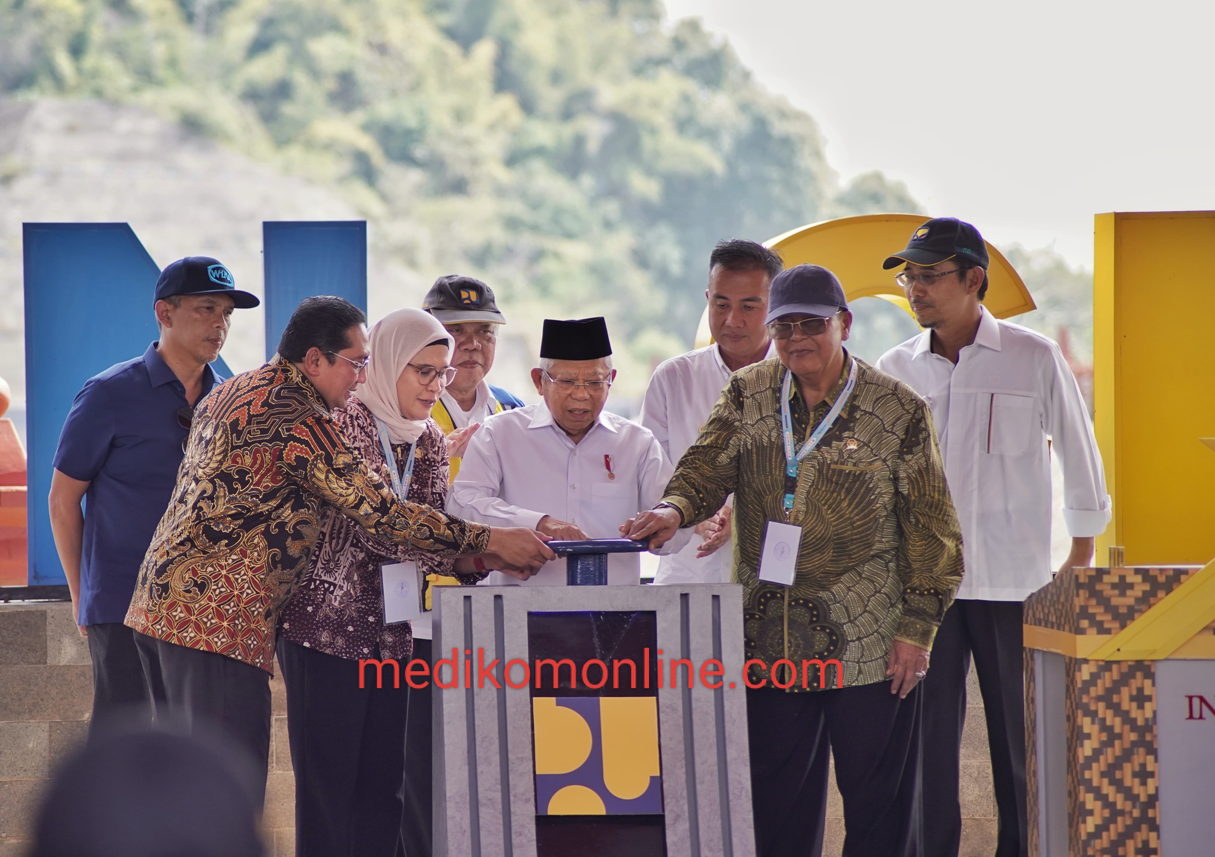Wakil Presiden Republik Indonesia KH. Ma'ruf Amin Resmikan Bendungan Cipanas