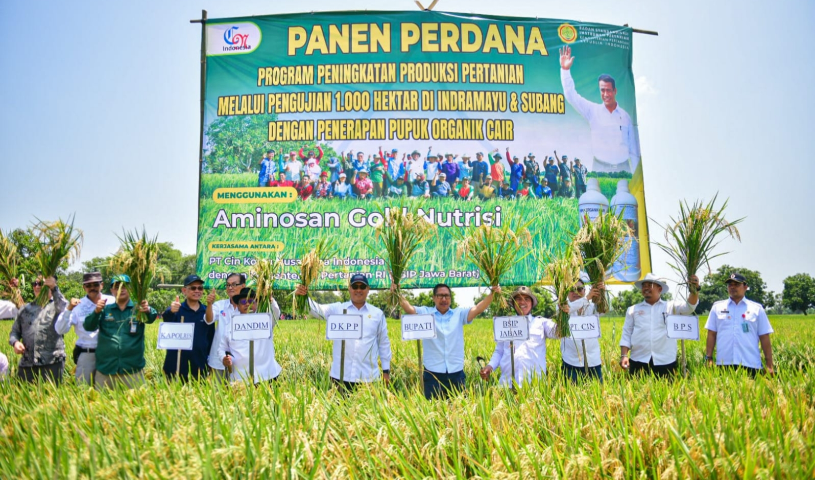 Panen Raya di Indramayu, Pj. Gubernur Jabar Dorong Peningkatan Produksi Padi