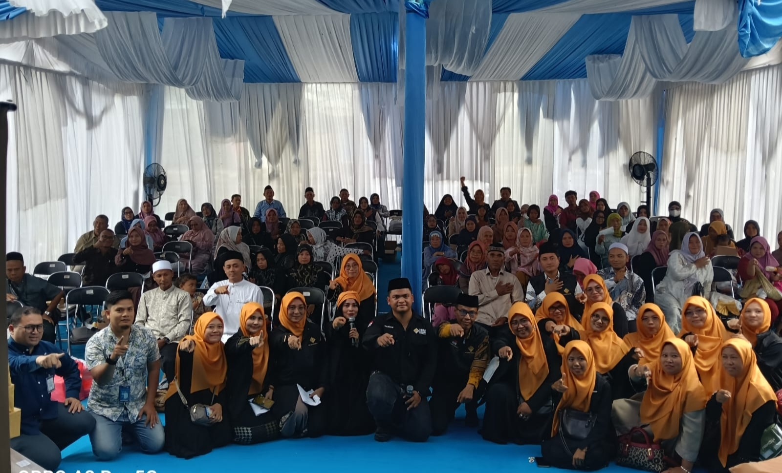 Kantor Cabang PT Isra Amanah Internasional Sindang Indramayu Gelar Seminar Haji dan Umroh, Peserta Seminar Tampak Antusias