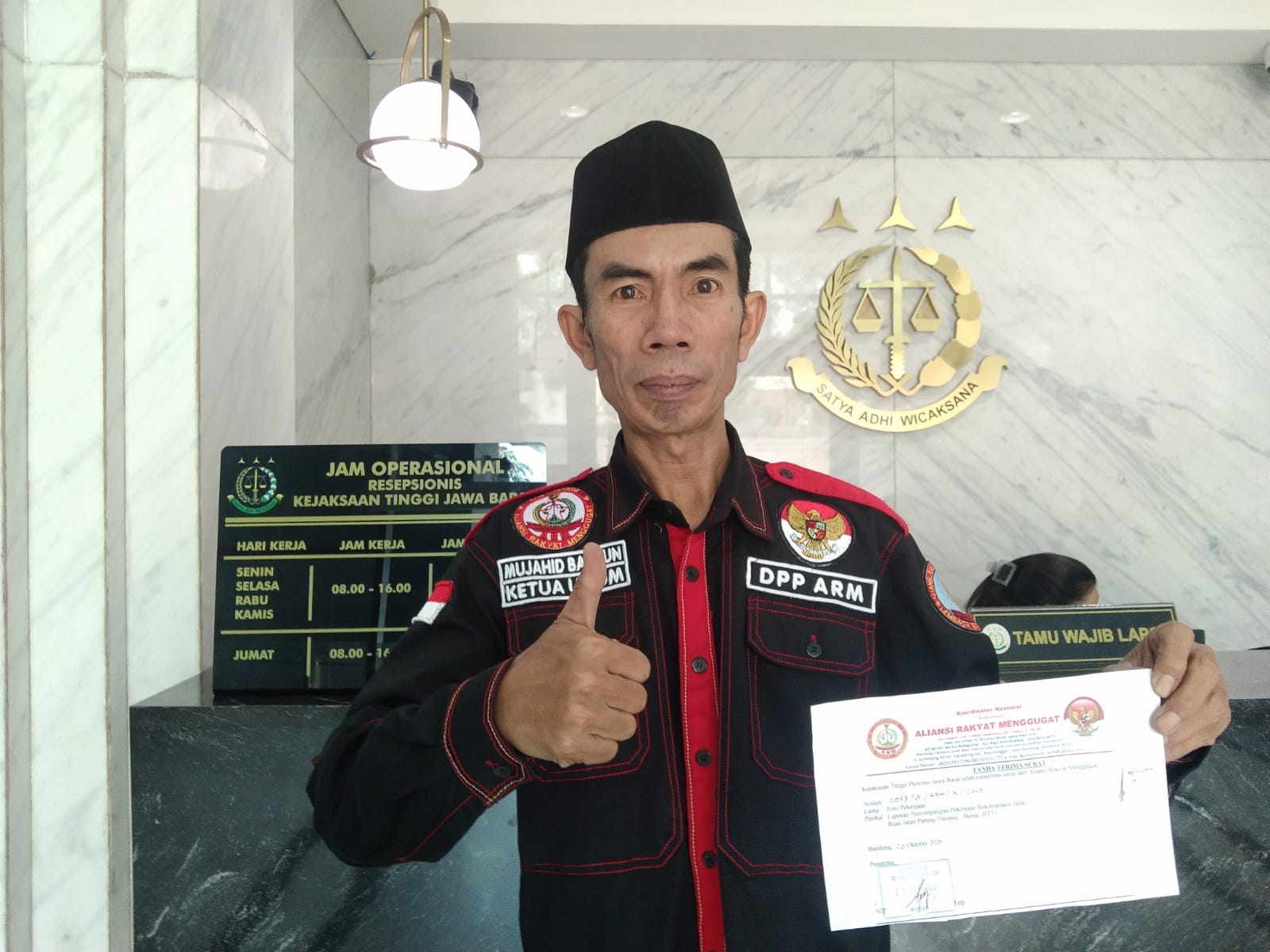 ARM Laporkan UPTD I Dinas Bina Marga Jabar ke Kejaksaan Tinggi